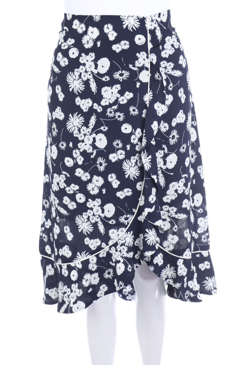 OPUS - Volants-Skirt with Wrap-Effect with Flower Print - D 42