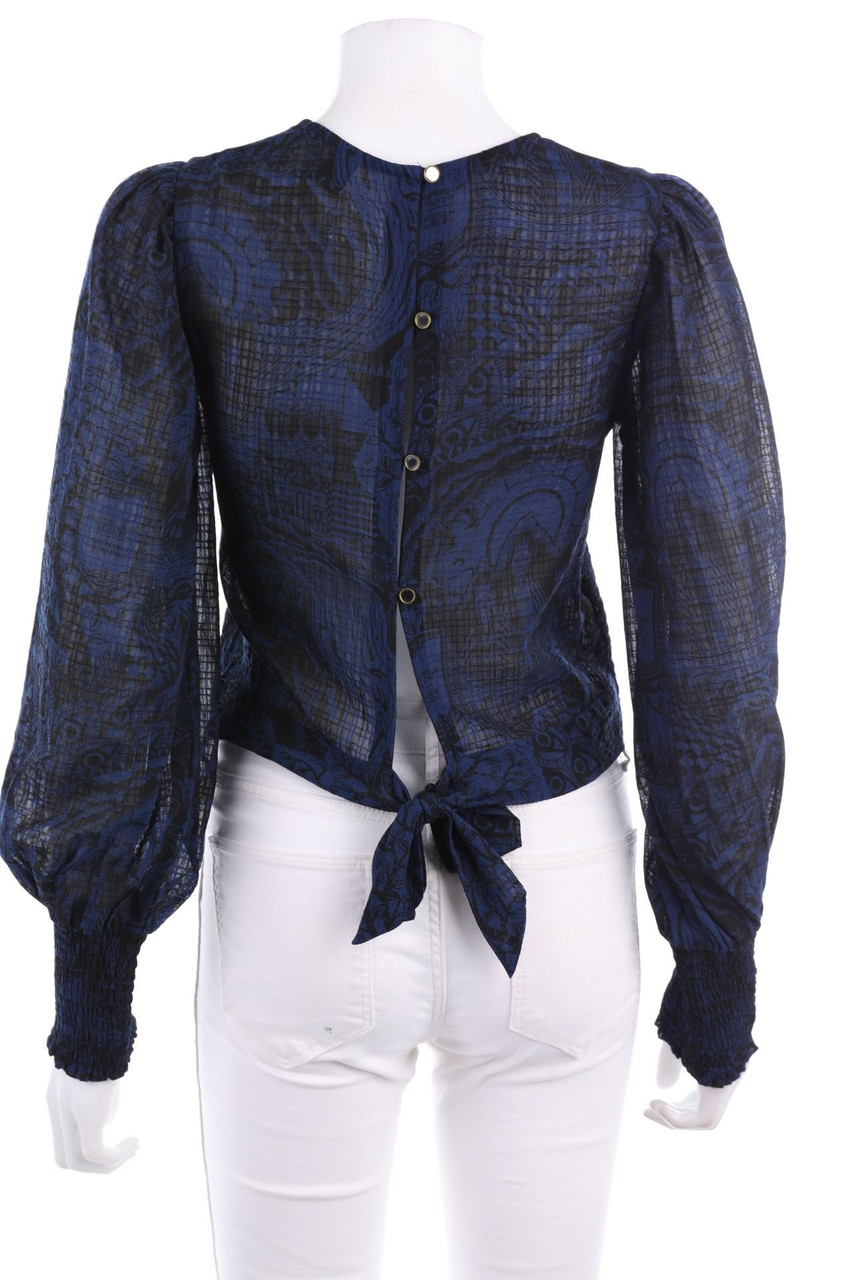 SCOTCH & SODA - Print-Bluse mit Smok-Details - S