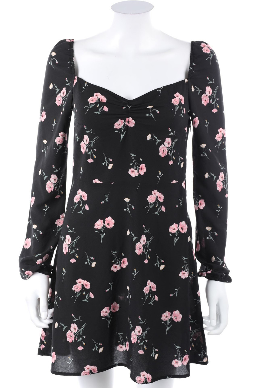 H&M DIVIDED - Minikleid mit Blumen-Print - D 36