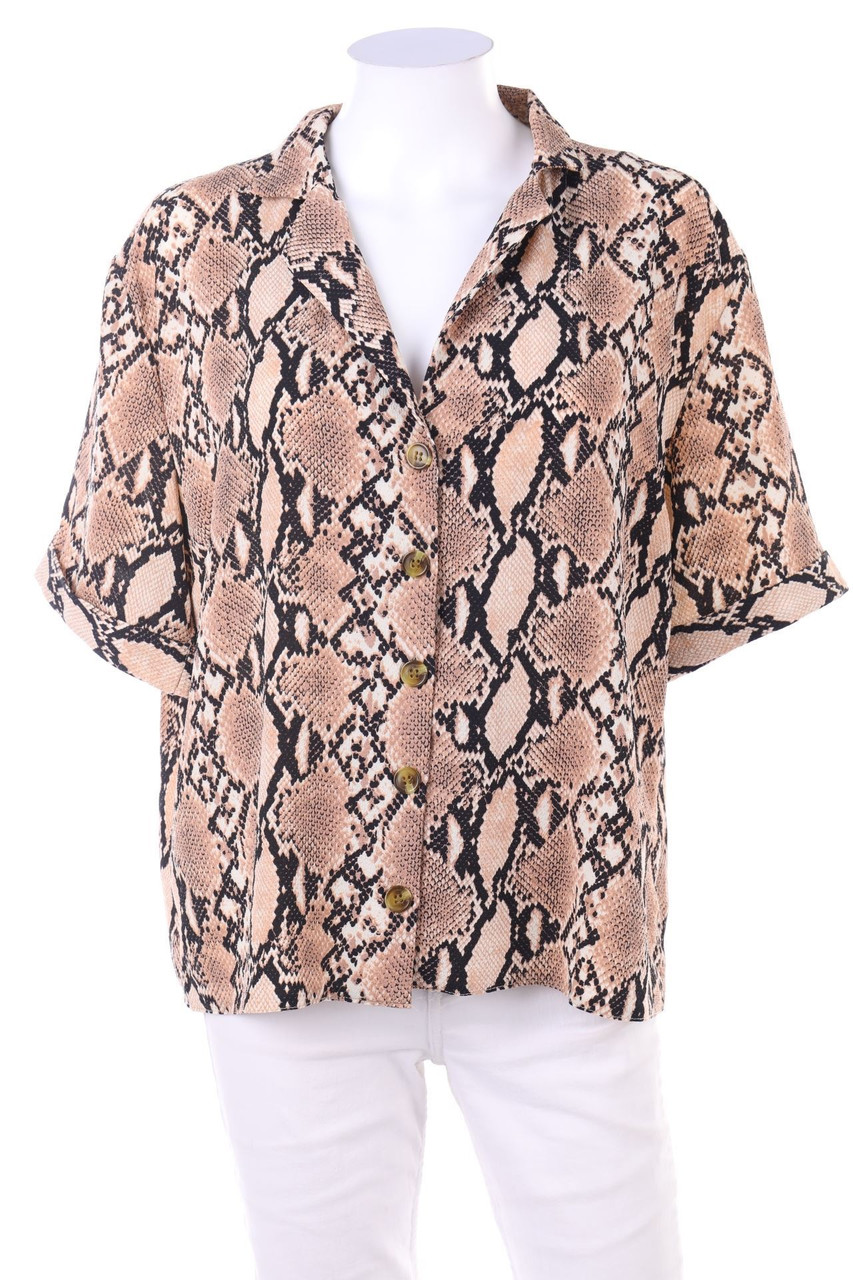 NEW LOOK - Hemd-Bluse mit kurzem Ärmel - D 42