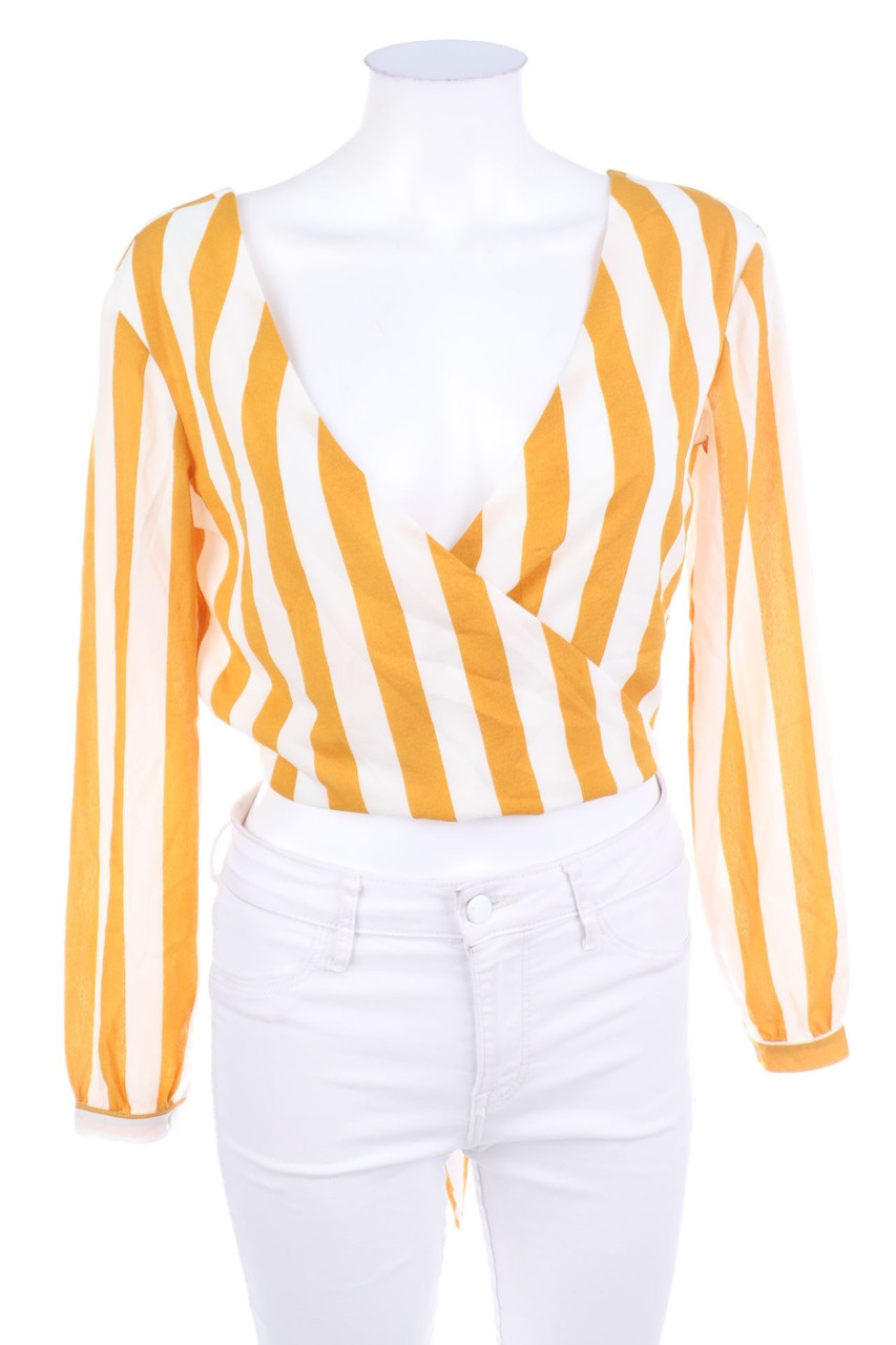 Boohoo - Bluse in Wickel-Optik zum Knoten - D 34