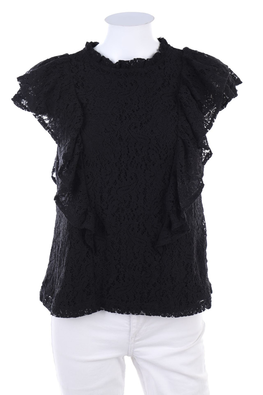 medicine - Lace-Shortsleeve-Shirt with Volants - L