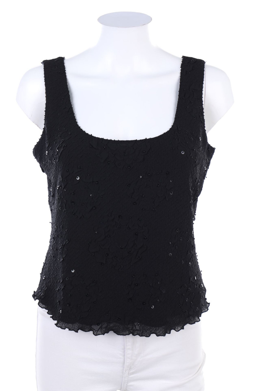 FRANK Usher - Pailletten-Top - D 40