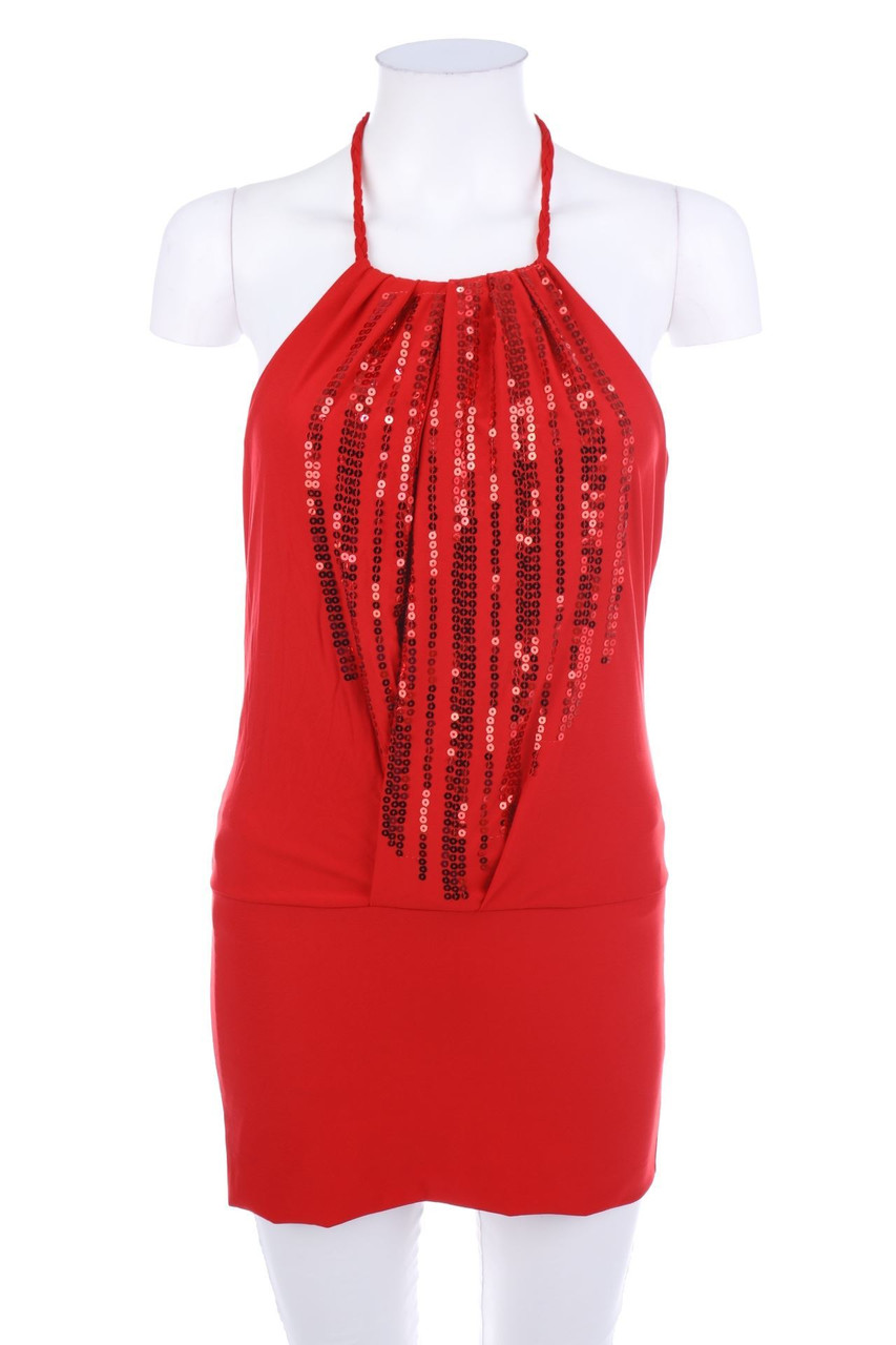 jennifer taylor - Neckholder-Top mit Pailletten - XS