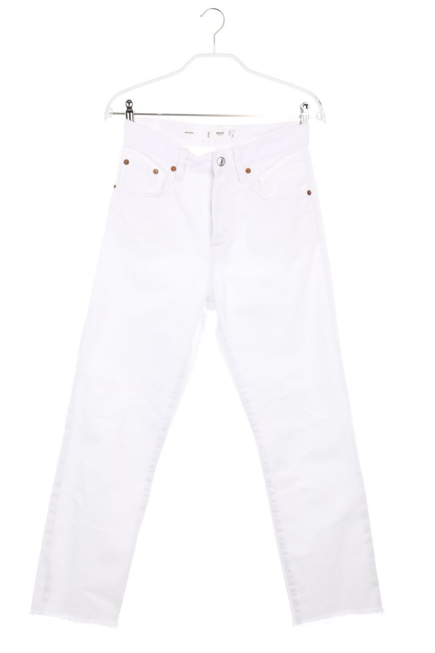 MANGO - Distressed Straight Cut Jeans - D 32