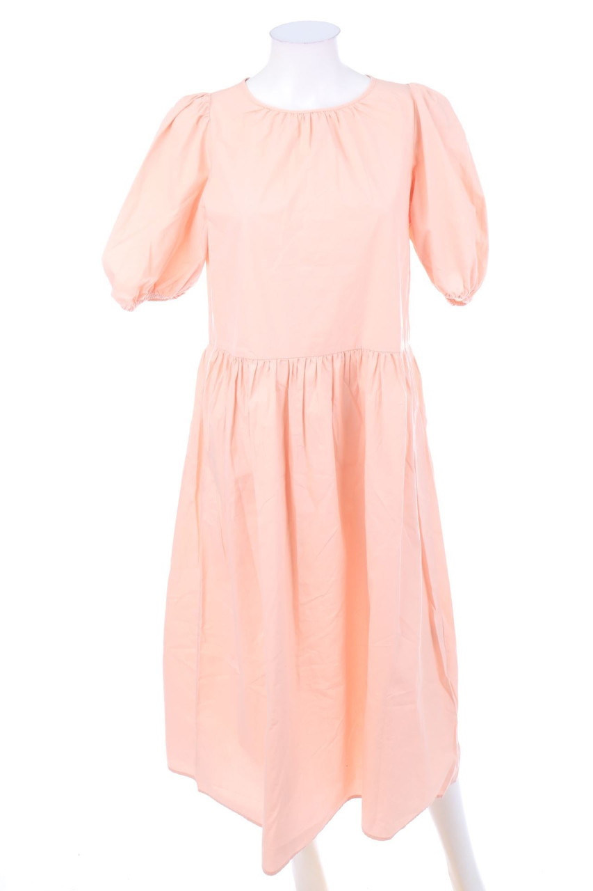 H&M - Midikleid mit Puffärmeln - XS