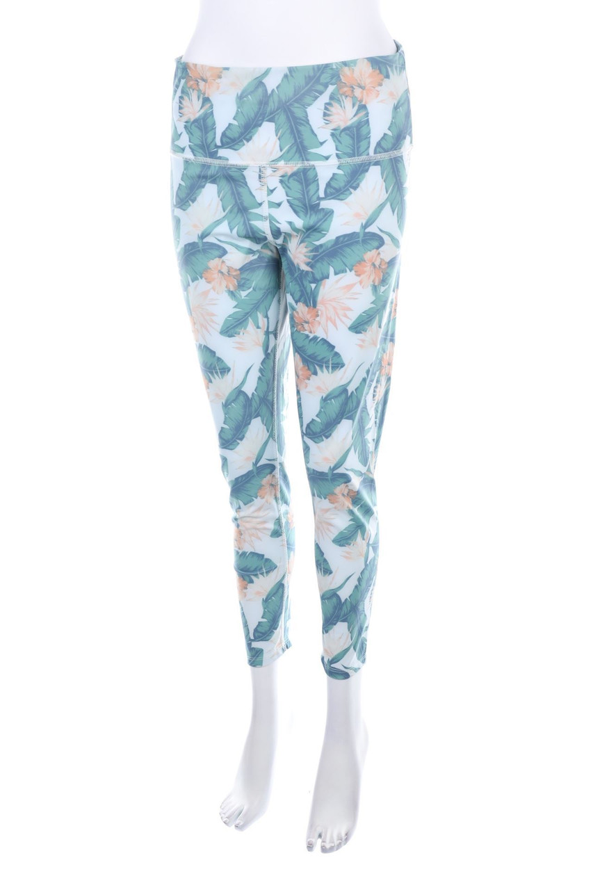 MANOR sport - Sport Leggings with Tropical Print - XL
