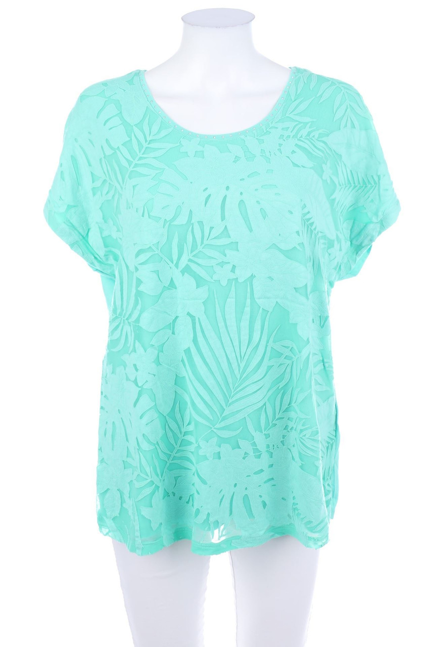 CANDA by C&A - Kurzarm-Shirt mit Tropical Print - M