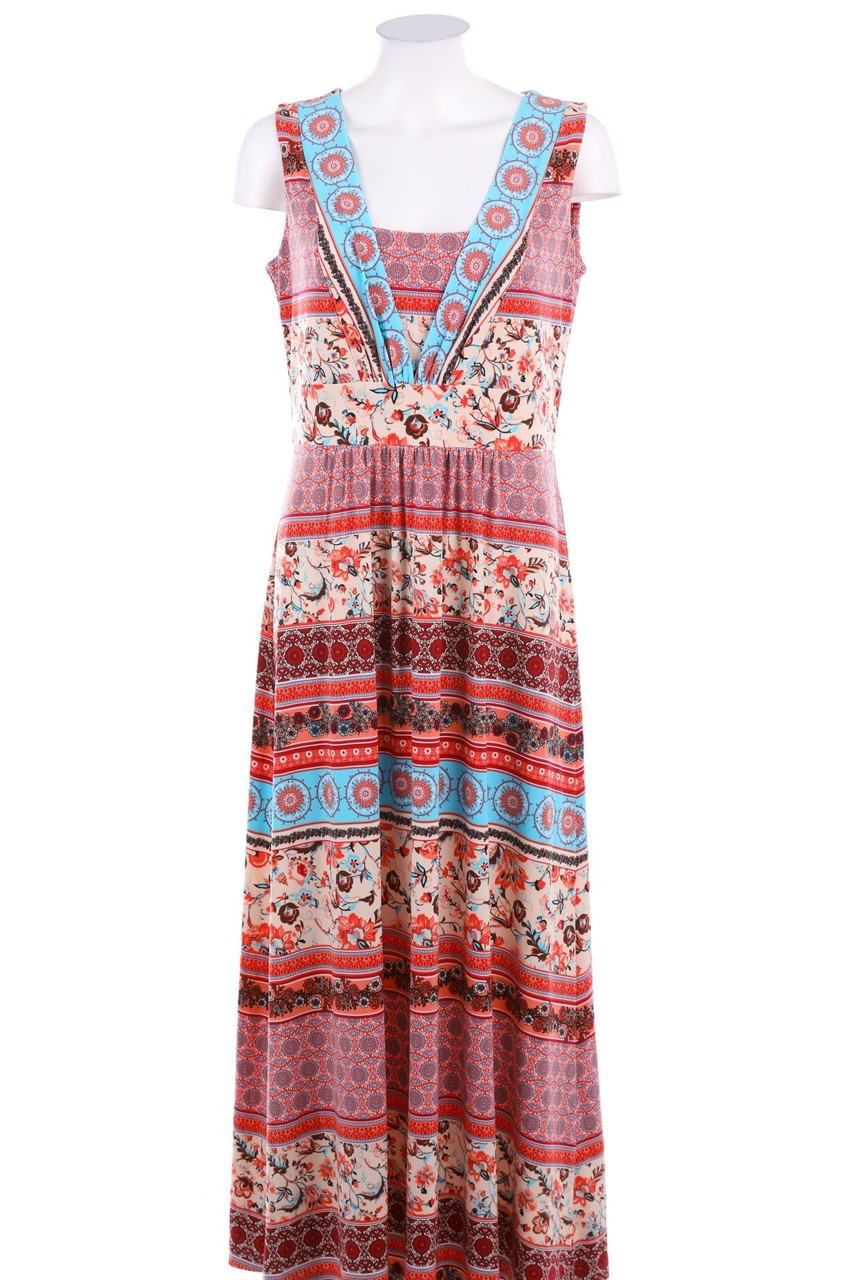 comma - Boho-Maxi-Kleid - D 36
