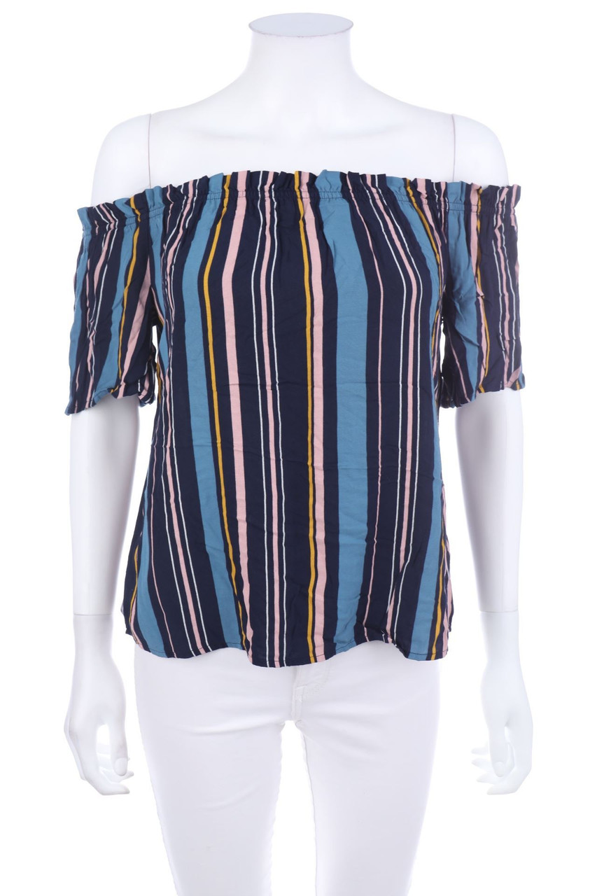 CLOCKHOUSE by C&A - Carmen-Bluse mit Streifen - D 38