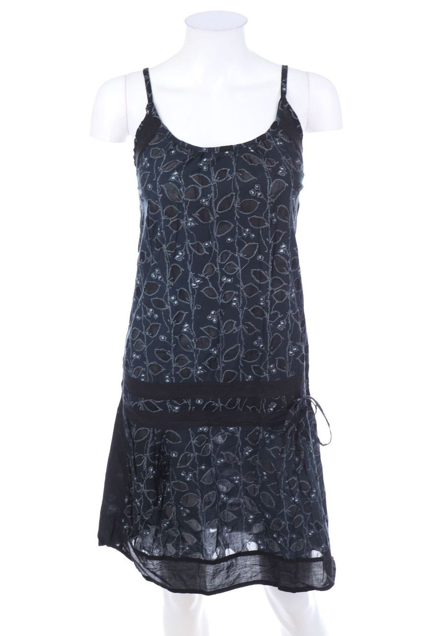 No Label - Strap-dress, Cotton with Drawstring - M