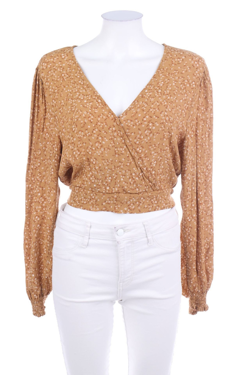 COTTON ON - Blouse with floral print to tie - L