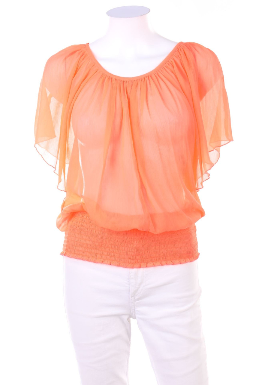 ONLY - Neon-Kurzarm-Bluse - D 36