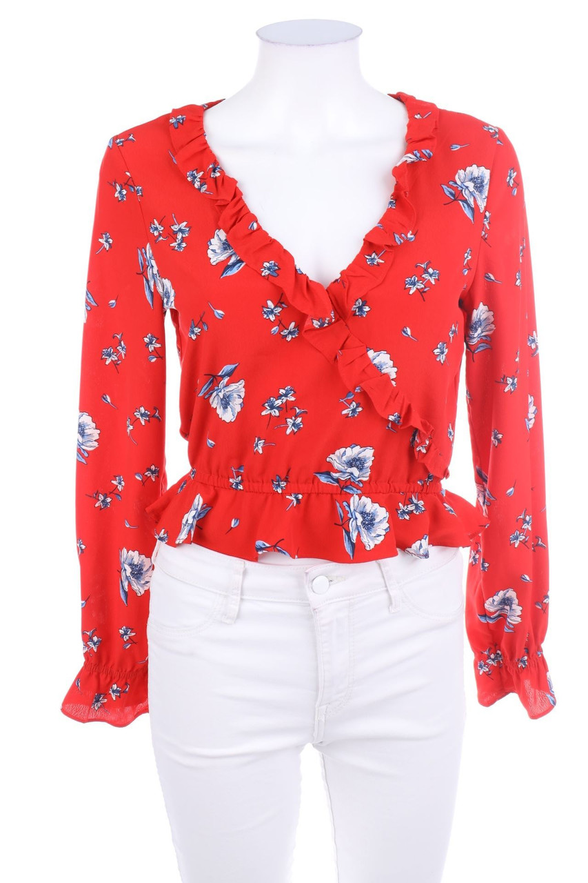 H&M DIVIDED - Bluse mit Blumen-Print - D 34