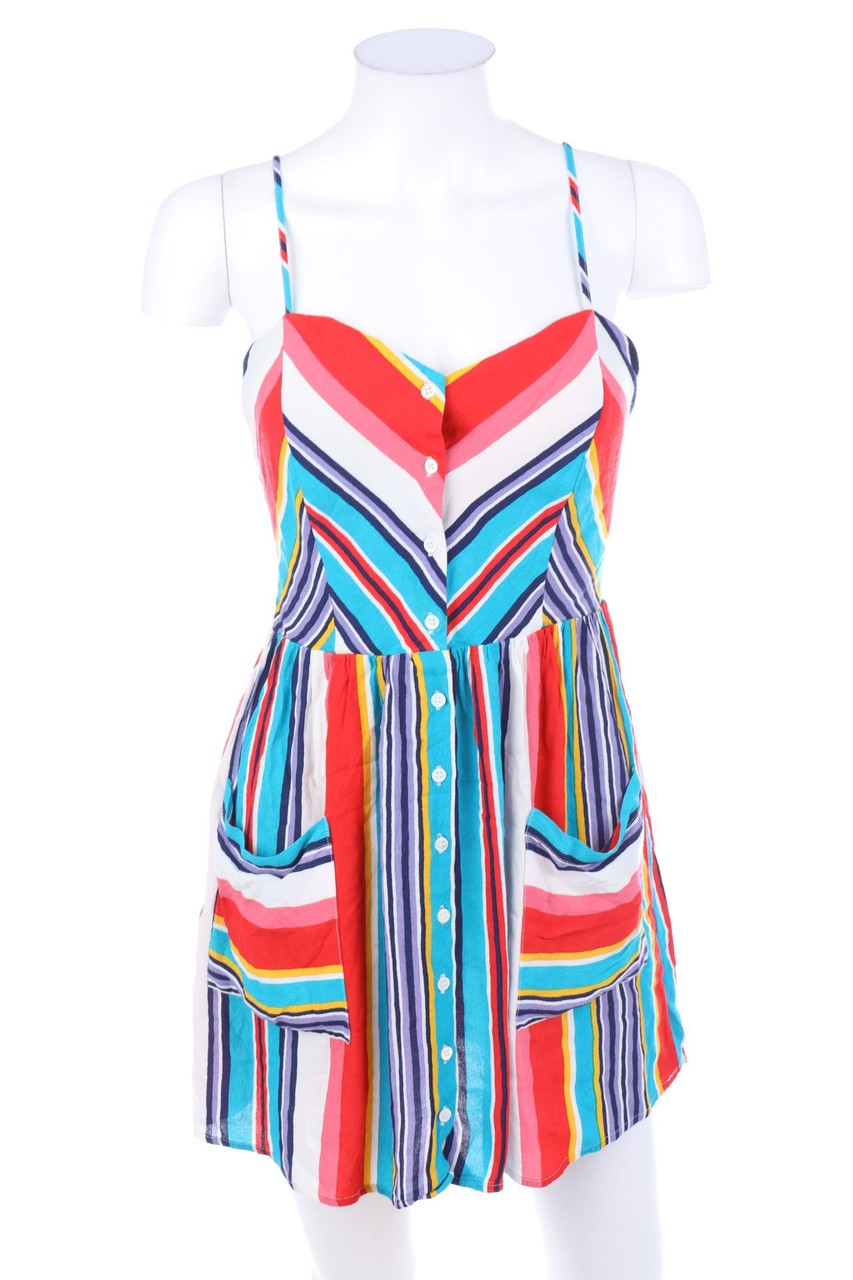 FOREVER 21 - Minikleid mit Streifen - M