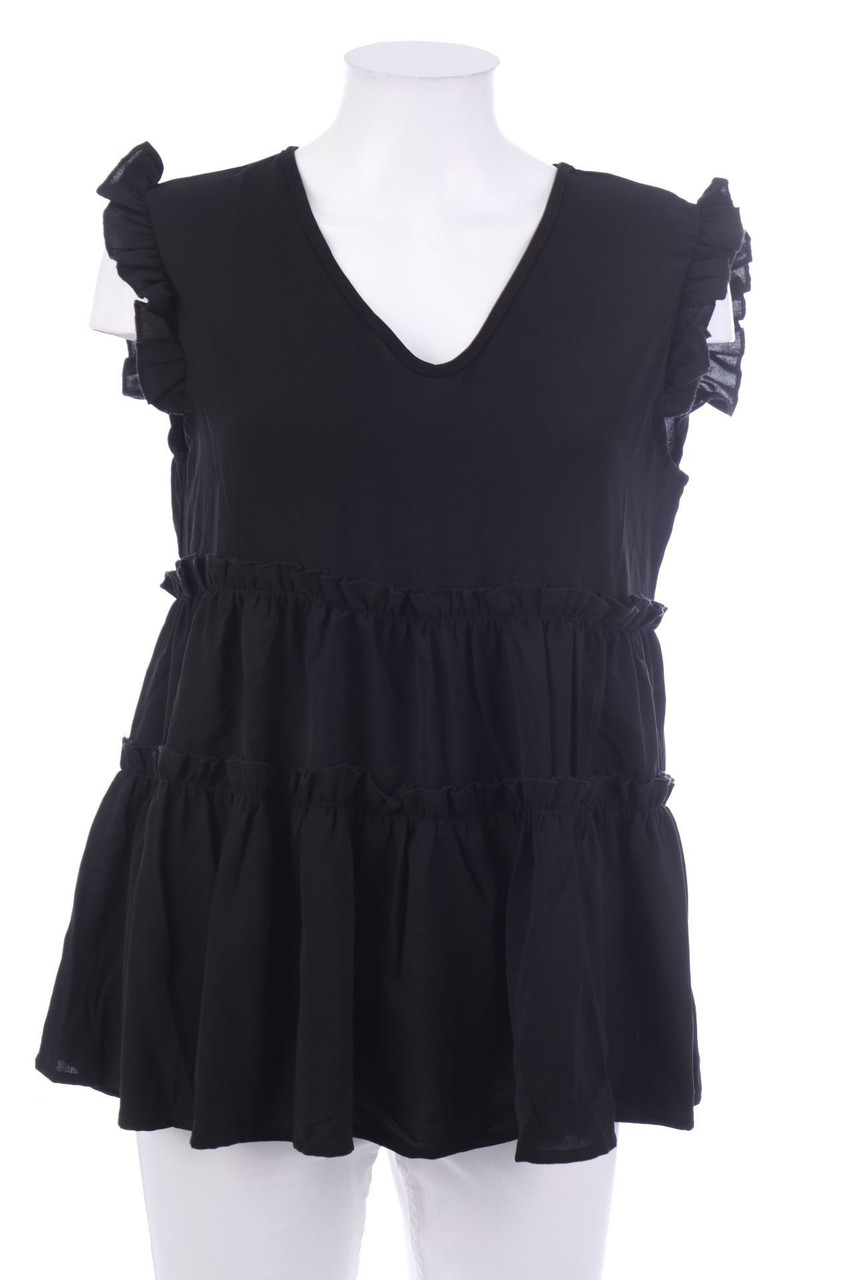 Ohne Label - Blusentop mit Rüschen - M