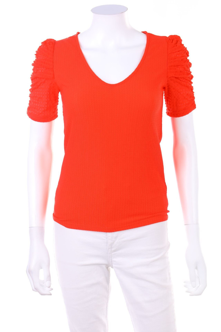 MANGO - Kurzarm-Shirt mit Raffungen - XS