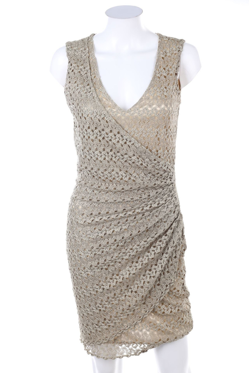 ana alcazar - Knit Dress with Wrap-Effect - D 36