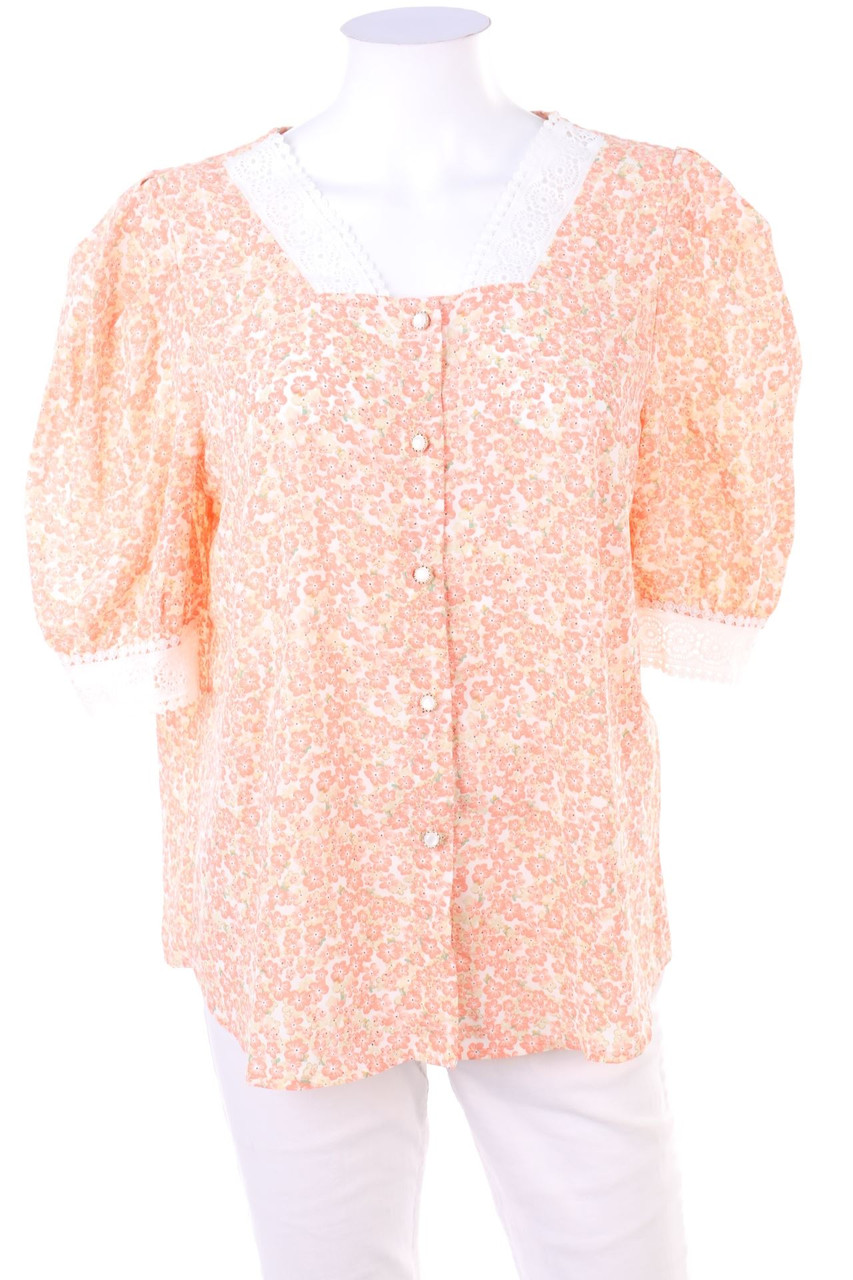 SHEIN - Kurzarm-Bluse - L