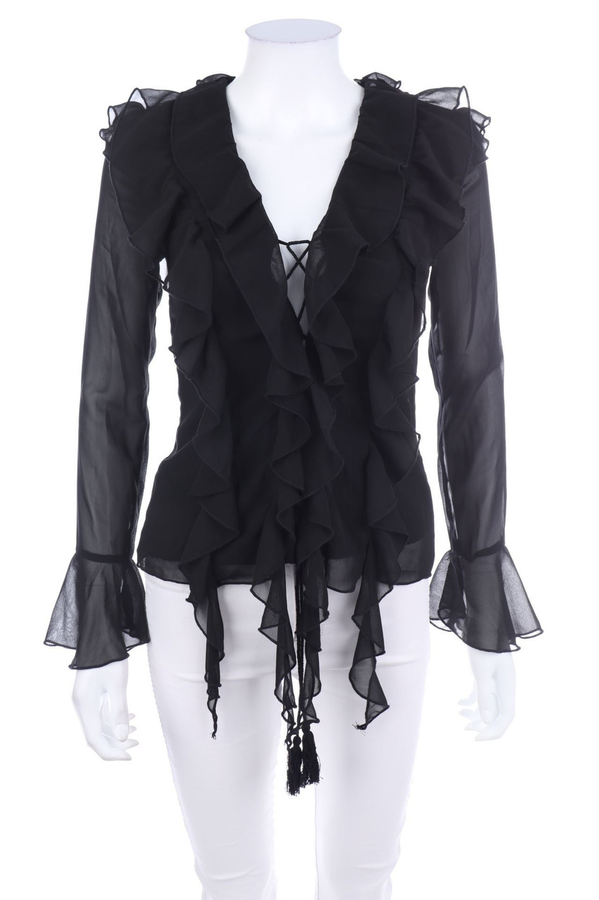 Boohoo - Bluse mit Rüschen - D 32