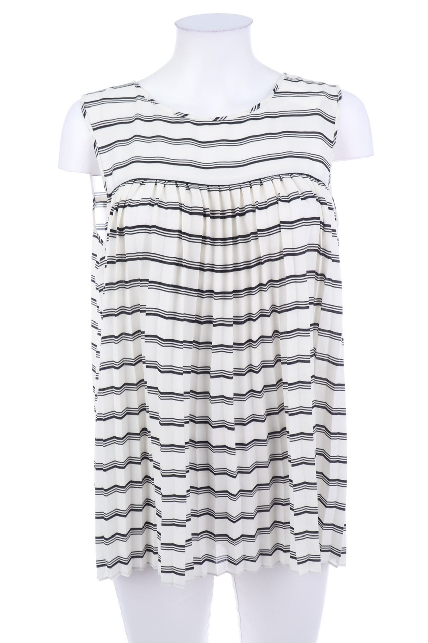 F&F - Plissé-Blouse Top with Stripes - D 42
