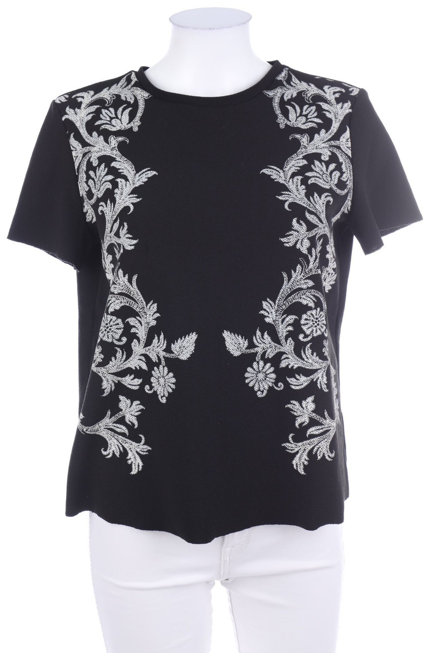 ZARA - Kurzarm-Shirt mit floralem Muster - M