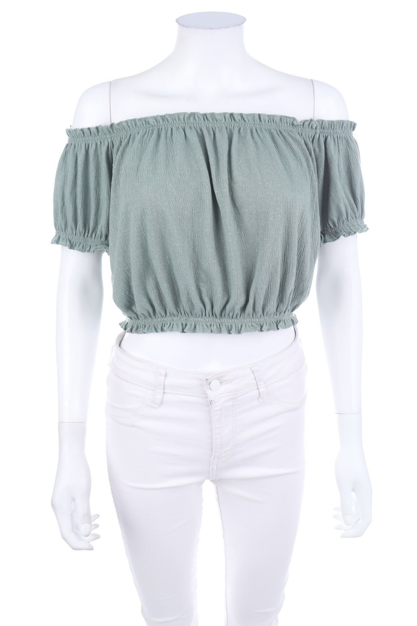 H&M - Cropped-Carmen-Bluse - S