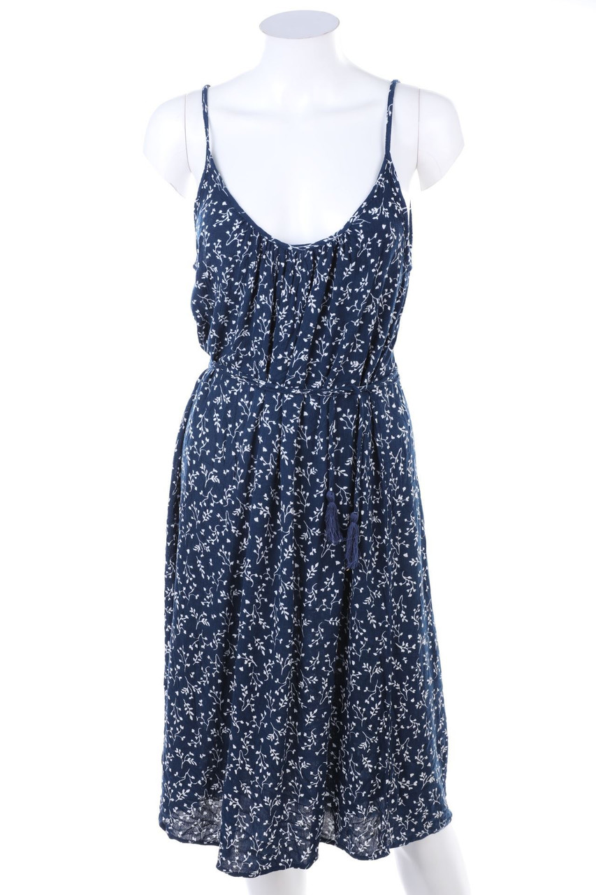 H&M LOGG - Träger-Midikleid aus Viskose mit floralem Muster - D 36