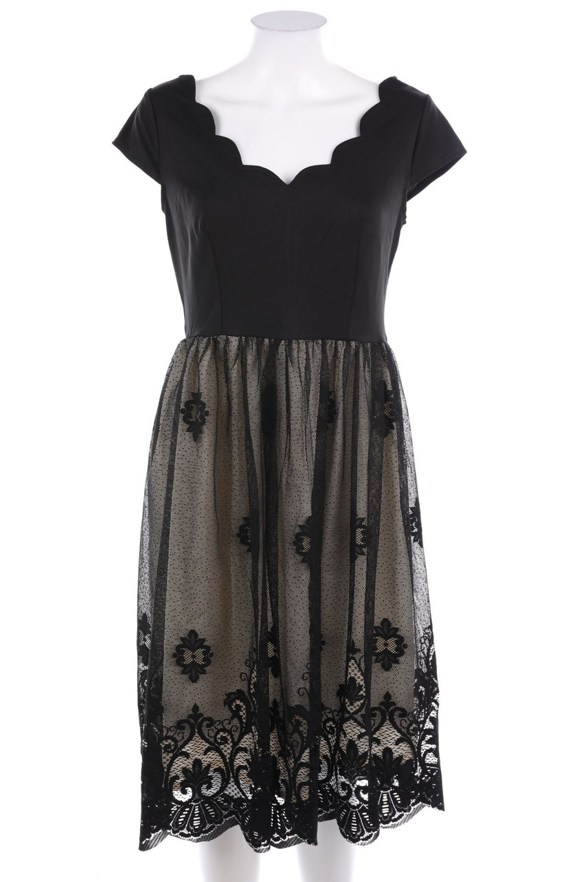 No Label - Cocktail Dress with Lace - S