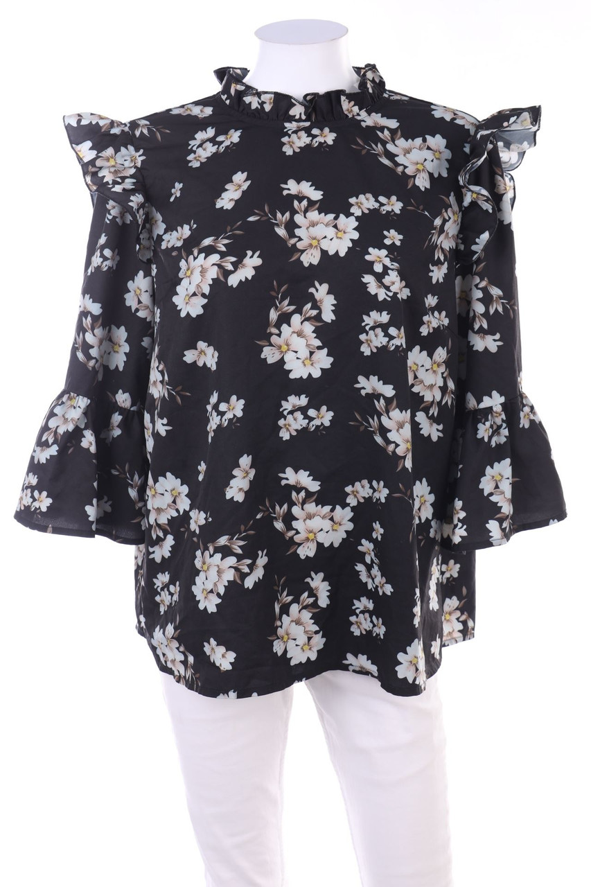 SHEIN - Volant-Bluse - XL