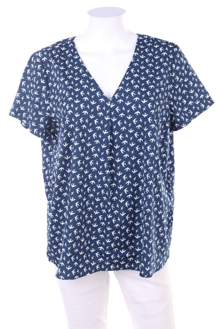 Ohne Label - Kurzarm-Bluse - L