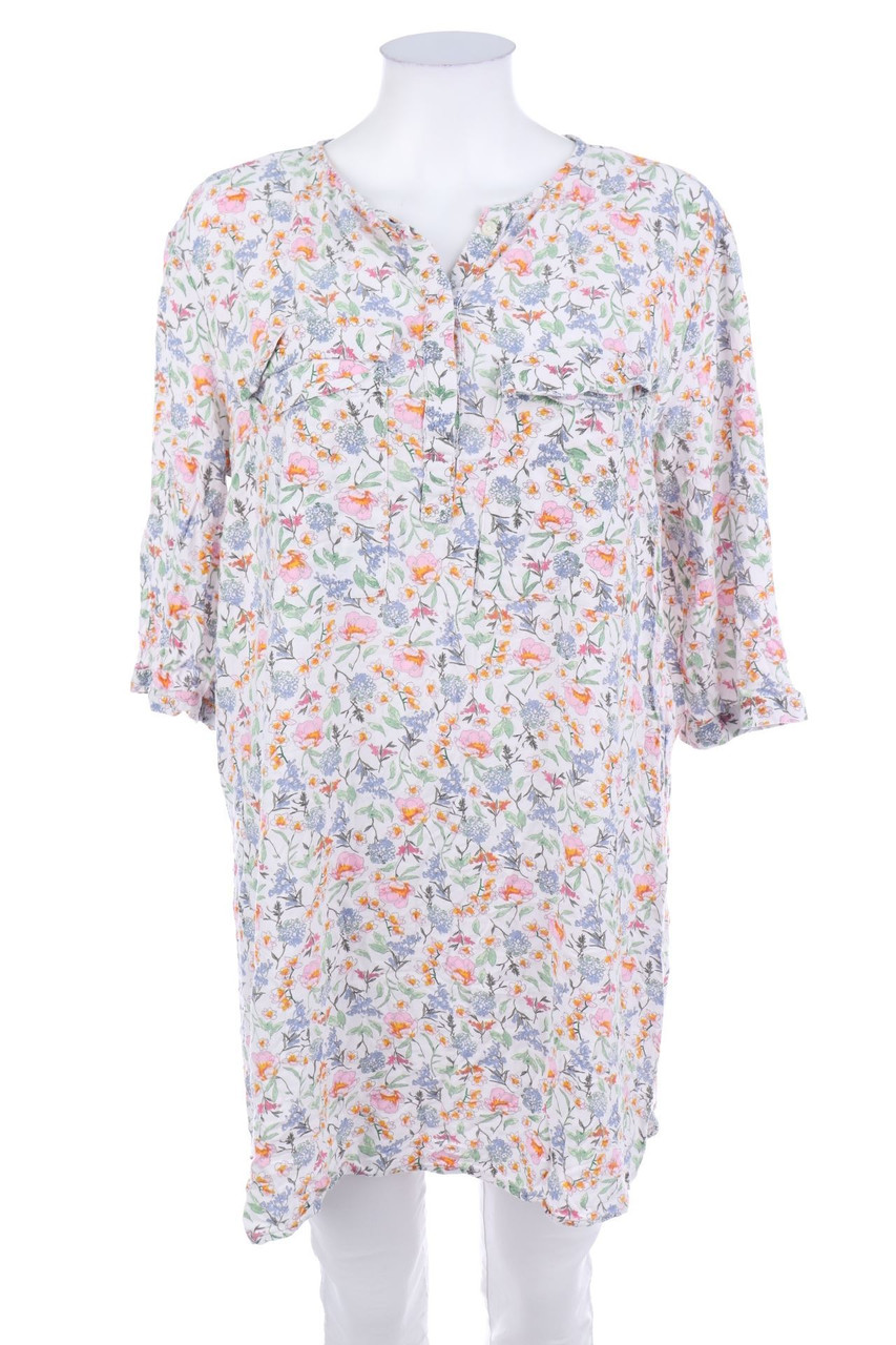 H&M - Blusenkleid mit Blumen-Print - D 44