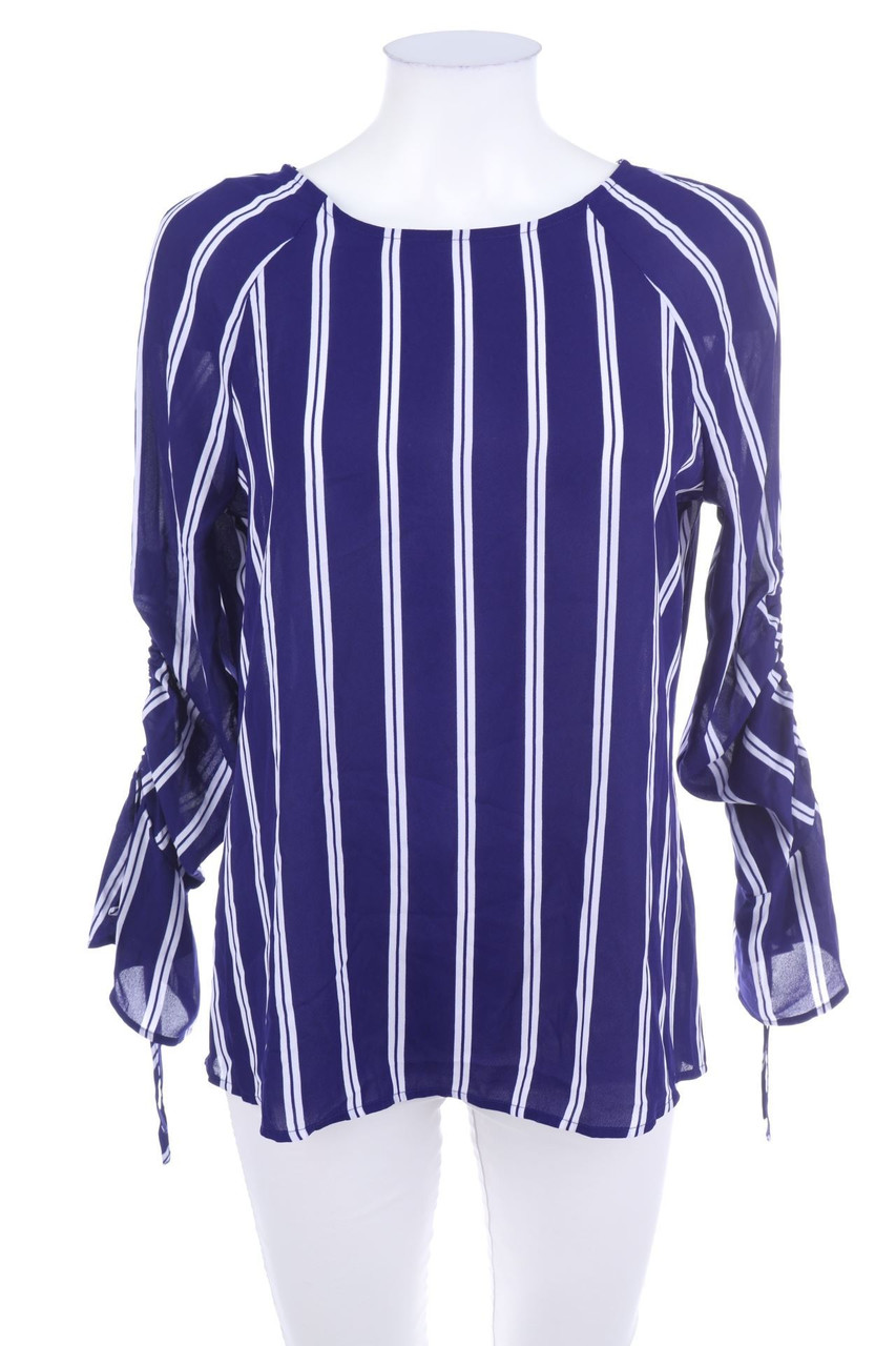 WORTHINGTON - Streifen-Bluse mit Raffungen - S