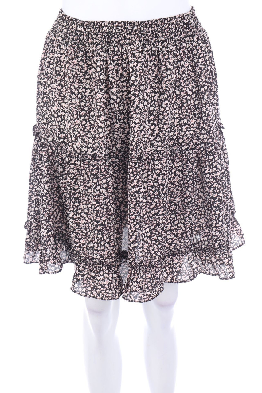 Copperose - Frill-Skirt with Flower Print - M