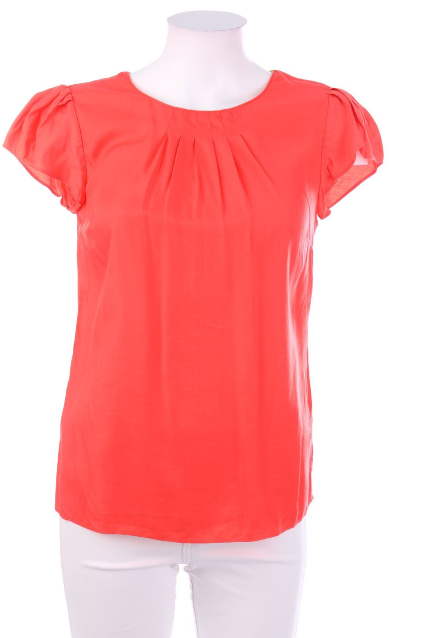 Boden - Kurzarm-Bluse aus Seiden-Mischung - D 34