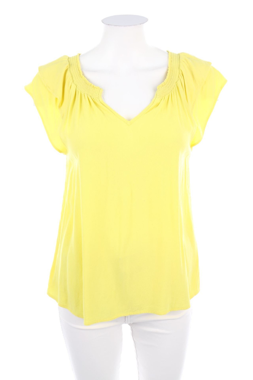 s.Oliver - Shortsleeve Blouse, Smok Detailing - D 32