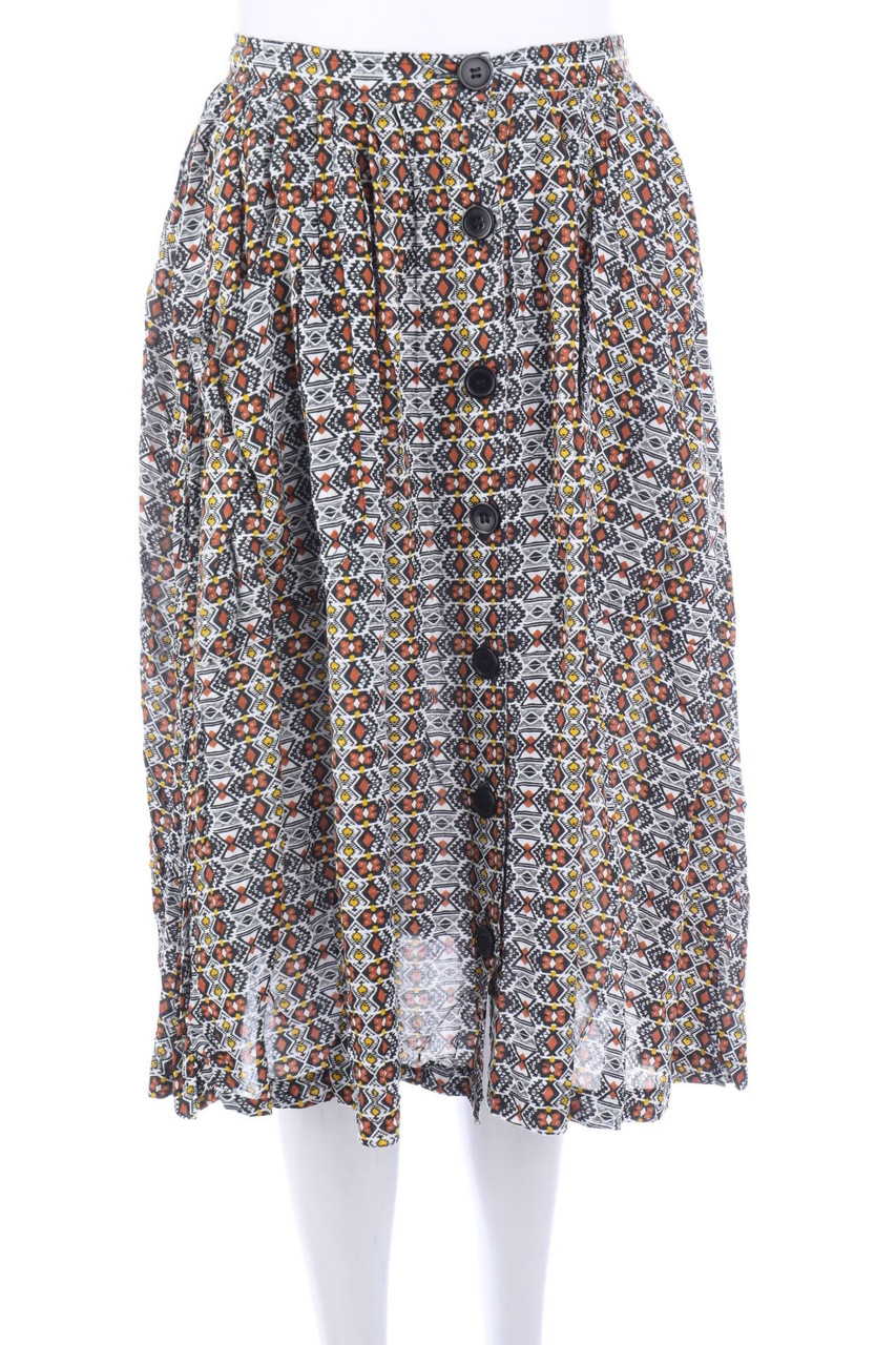 Stradivarius - Skirt with Ethno Print - S