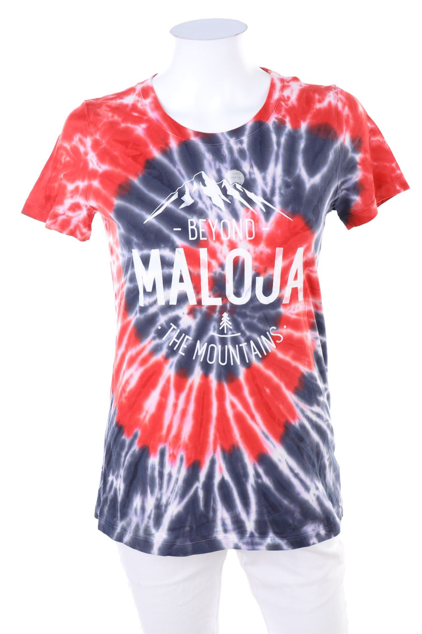 maloja - BatikShortsleeve-Shirt with Logo-Print - XS