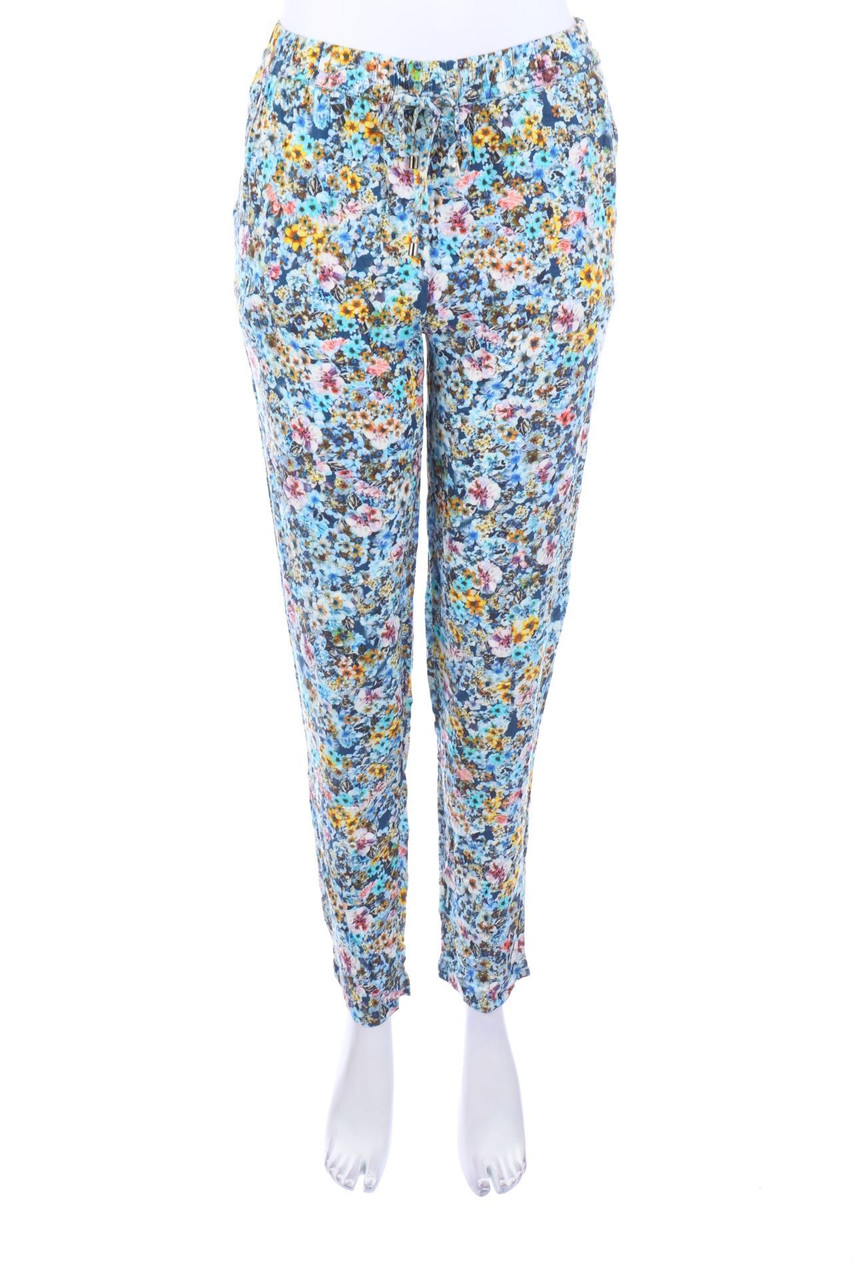 ESPRIT - Jogger-Hose mit Blumen-Print - D 32