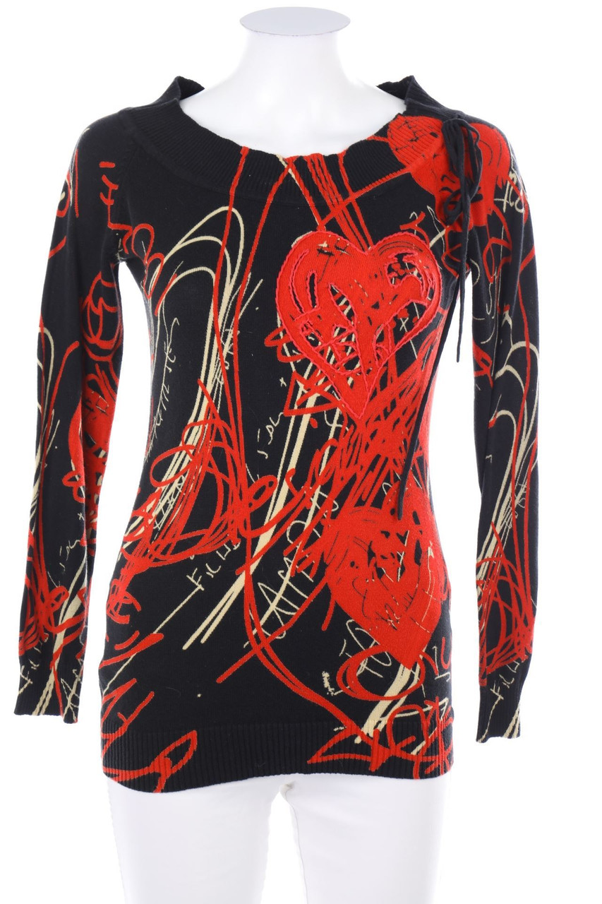 Desigual - Strick-Pullover mit Muster - S