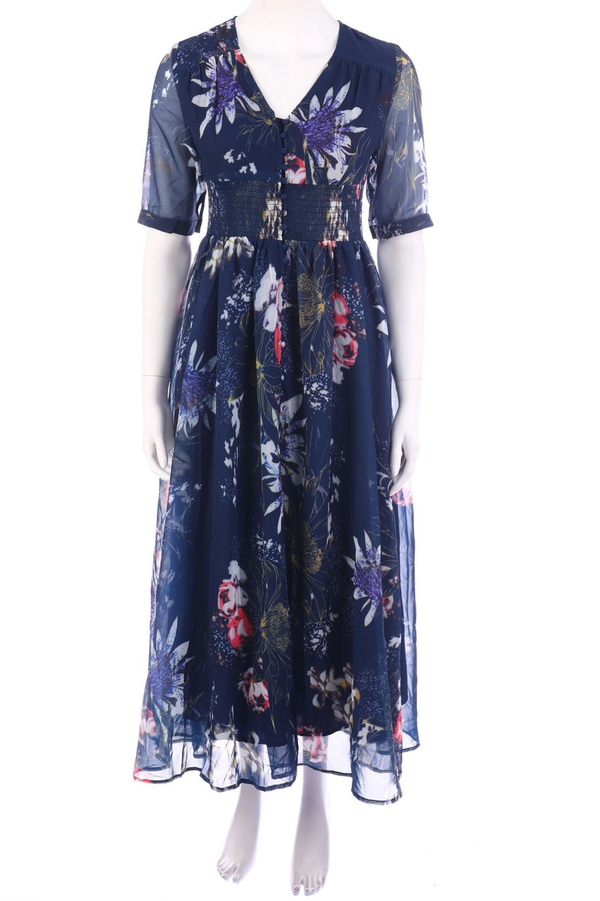 FLORYDAY - Maxi Dress with Flower Print - S