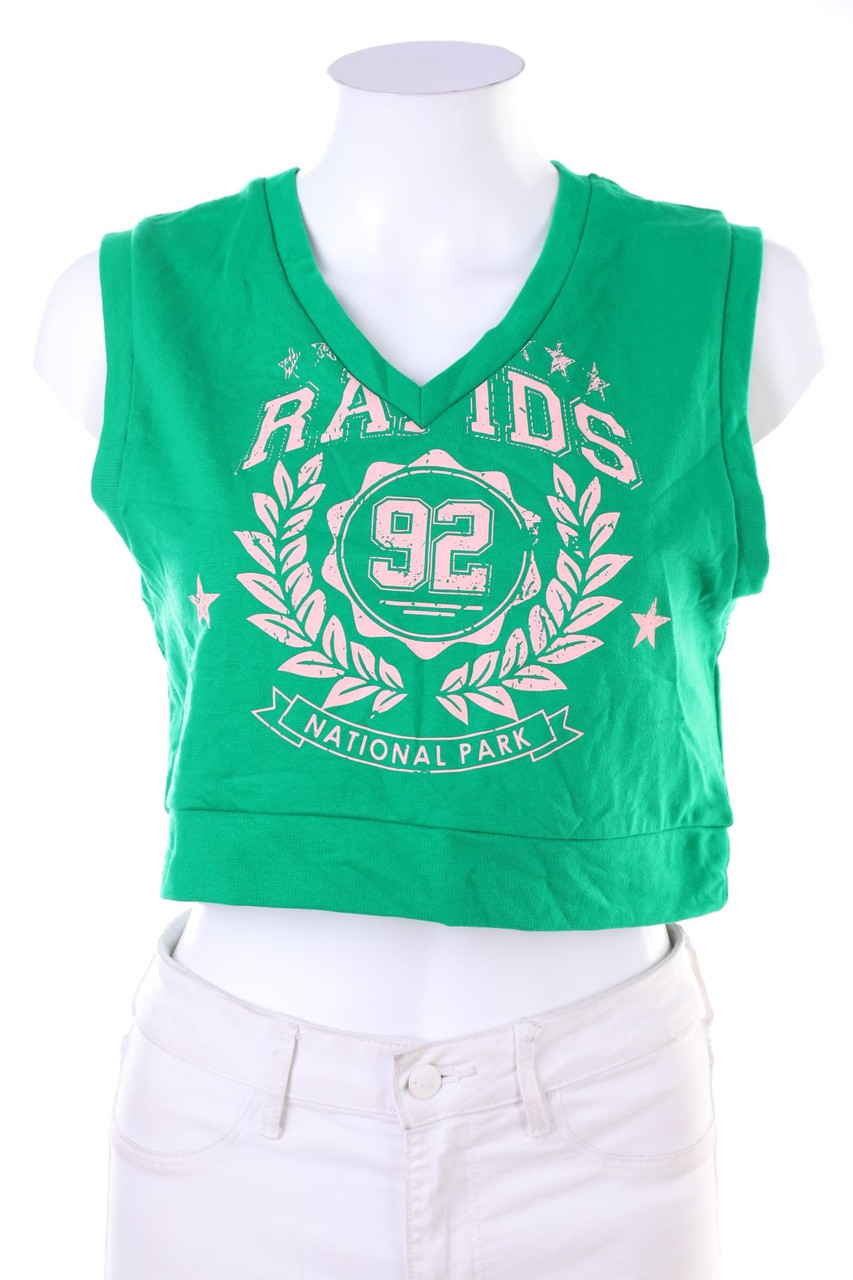 FB SISTER - Cropped-Sweater Vest with Print - XS