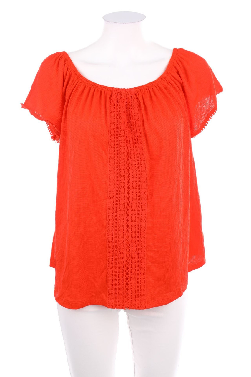 No Label - Blouse with Lace - L