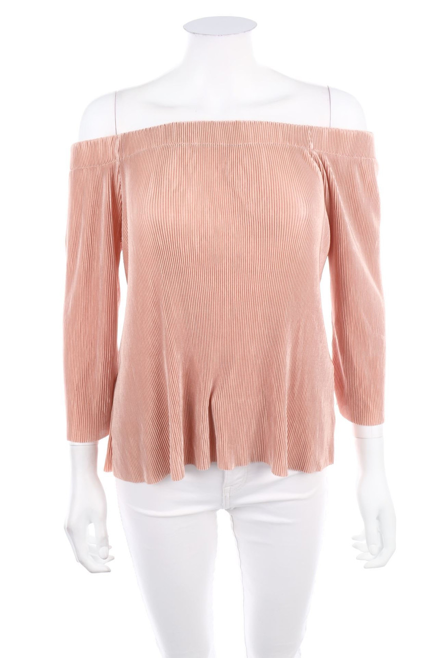 ONLY - Plissee-Carmen-Bluse - D 36