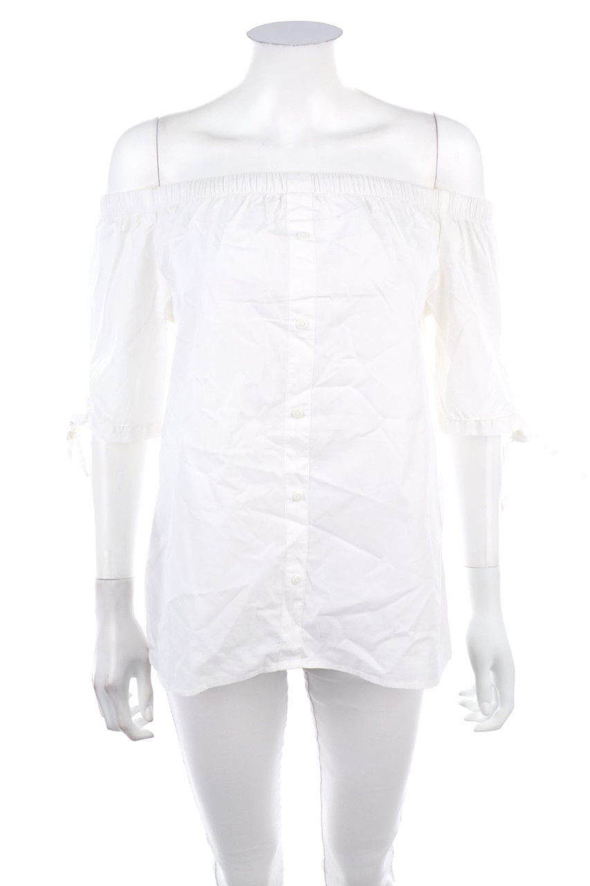 Noisy May - Carmen-Bluse aus Baumwolle - M