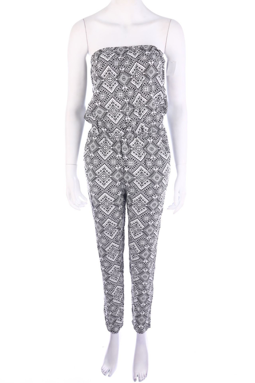 No Label - Jumpsuit with Geo Print - M