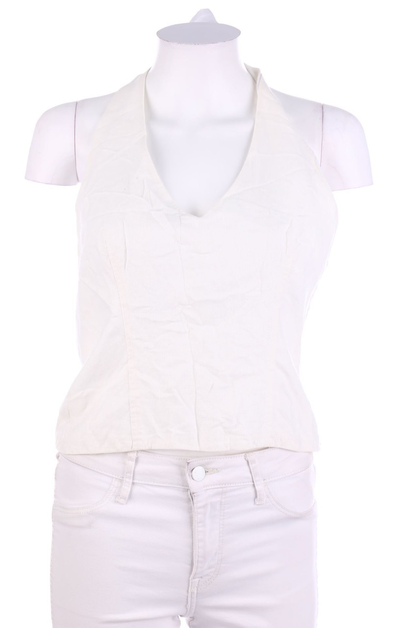 CLAUDE ZANA - Neckholder Blouse Top - S