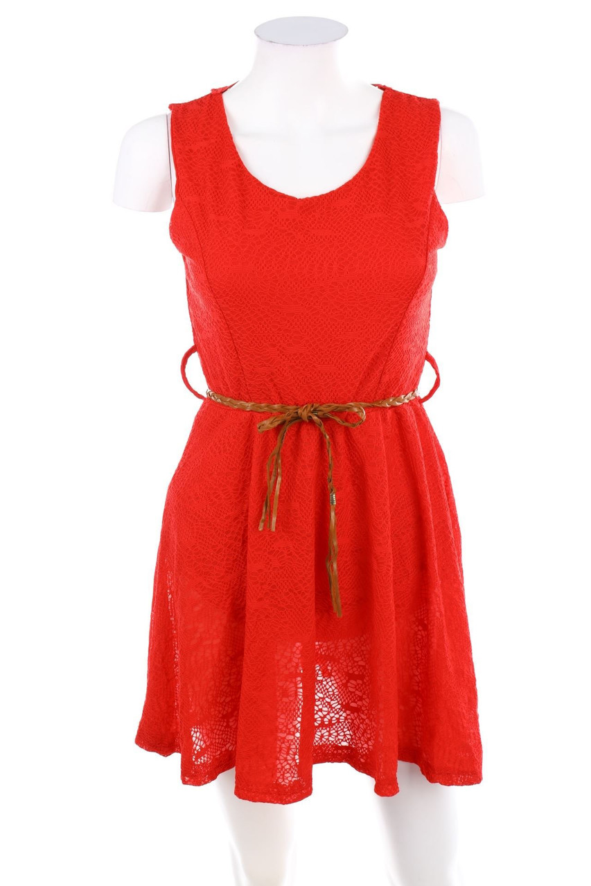 No Label - Skater Dress with Belt - XS