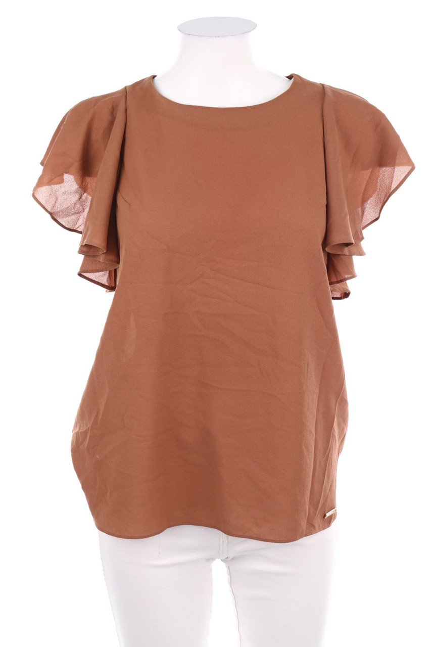 G.sel MILANO - Kurzarm-Bluse mit Keyhole - D 42