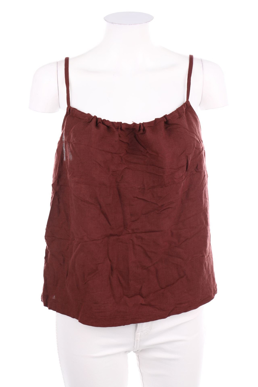 KAZARINI SWITZERLAND - Crop-Top, Linen Mix - D 44